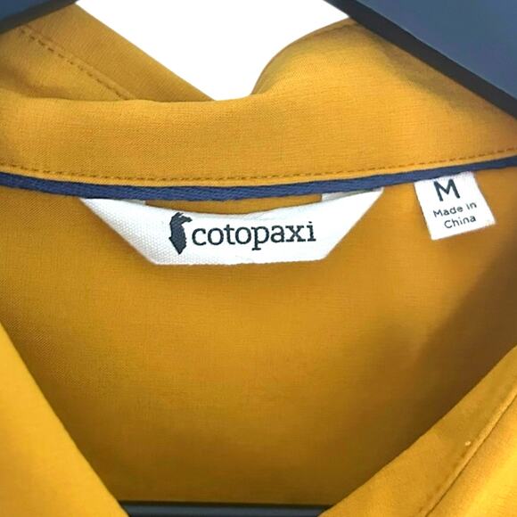 Cotopaxi Cambio Button Up Shirt Mustard Yellow Medium - Picture 4 of 5